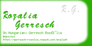 rozalia gerresch business card